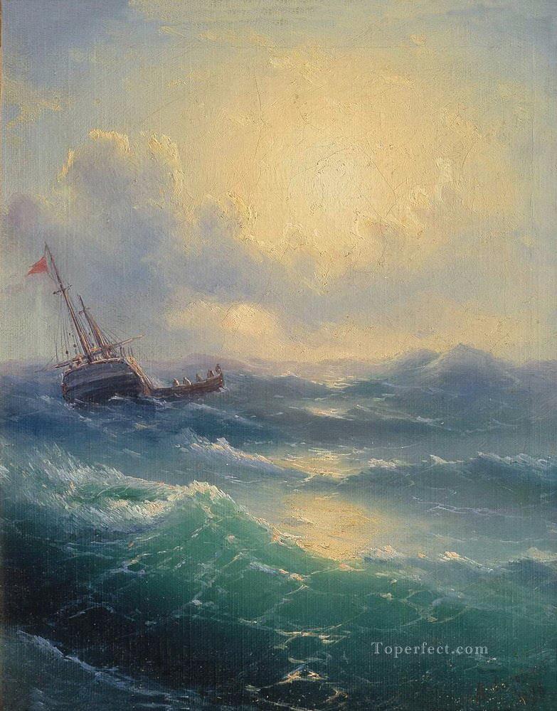 Mar 1898 Romántico Ivan Aivazovsky Ruso Pintura al óleo
